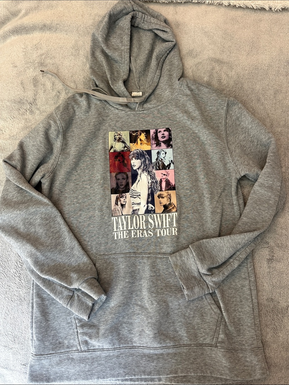 Taylor Swift The Eras Tour Gray Pullover Hoodie